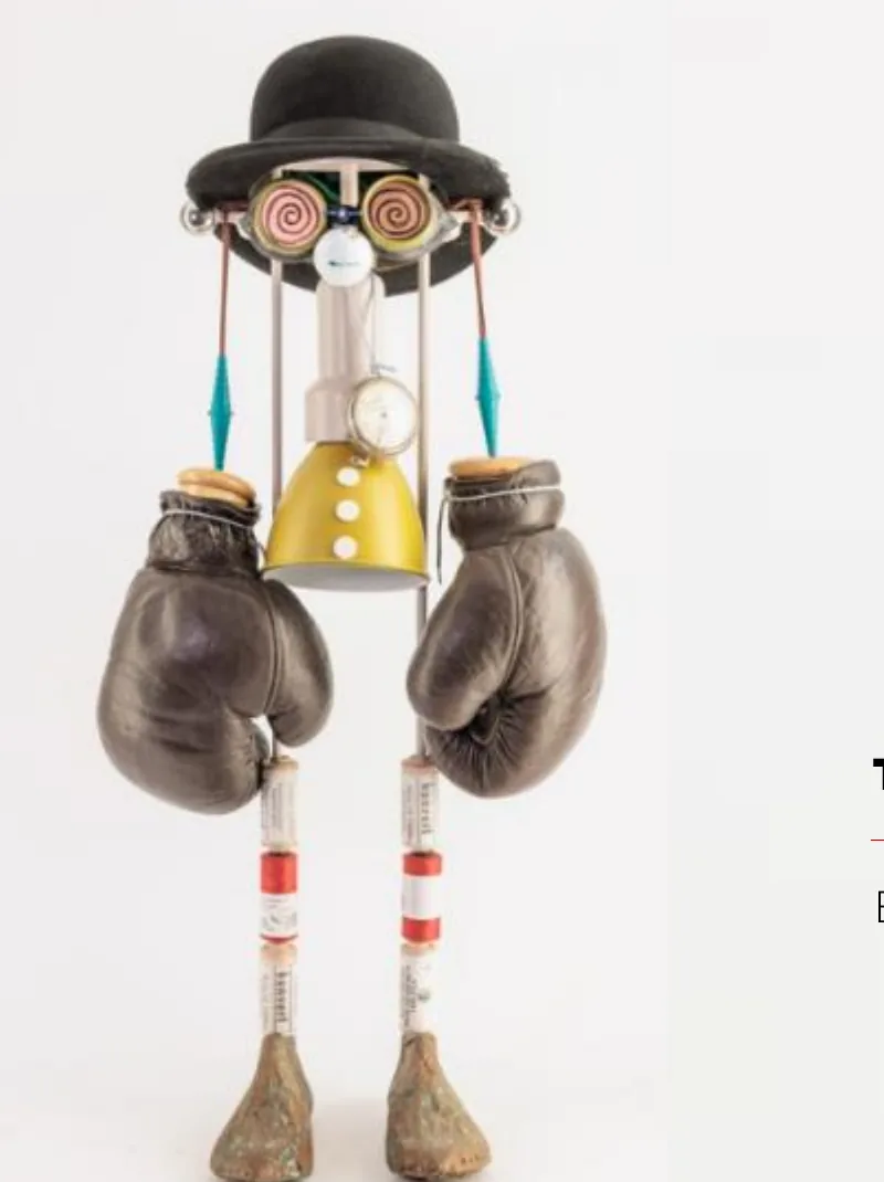 The Boxer robot sculpture